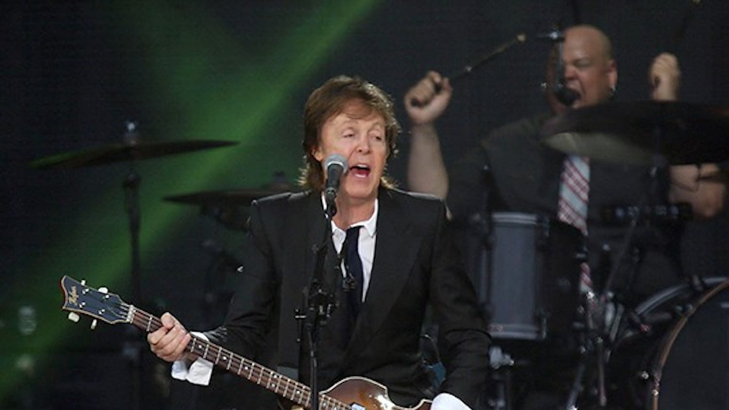 Paul McCartney headlines on the Land&apos;s End stage during the 6th annual Outside Lands Music and Arts Festival in Golden Gate Park in San Francisco, California, on Friday, August 9, 2013. The festival runs through Sunday and headliners include the Red Hot Chili Peppers and Nine Inch Nails. (Jane Tyska/Bay Area News Group/MCT)