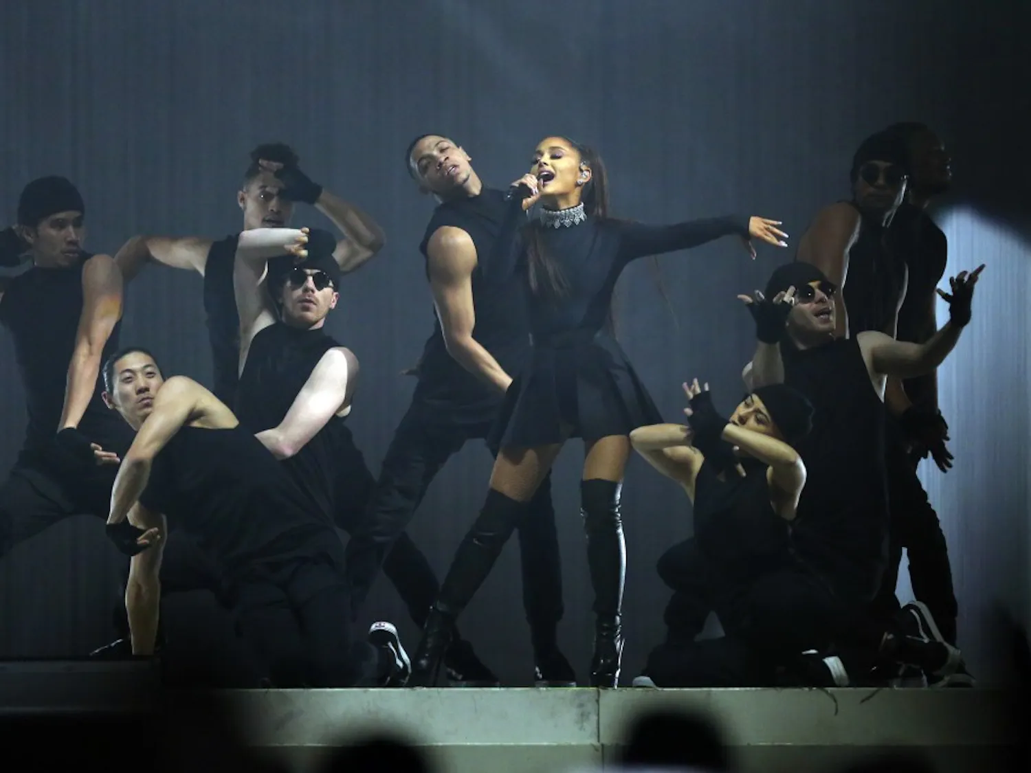 Ariana Grande performs at the United Center on March 14, 2017 in Chicago. (Nuccio DiNuzzo/Chicago Tribune/TNS)