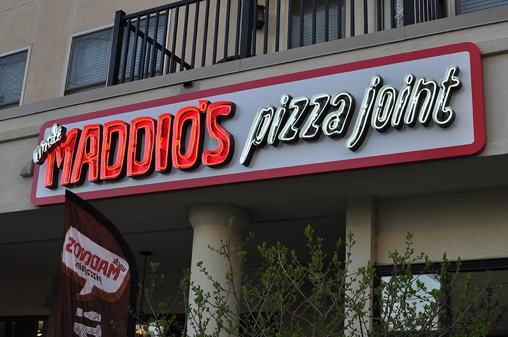 	<p>Uncle Maddio’s Pizza Joint opened on Main Street Saturday, encouraging customers to build their own customized pies with more than 3 million topping combinations.</p>