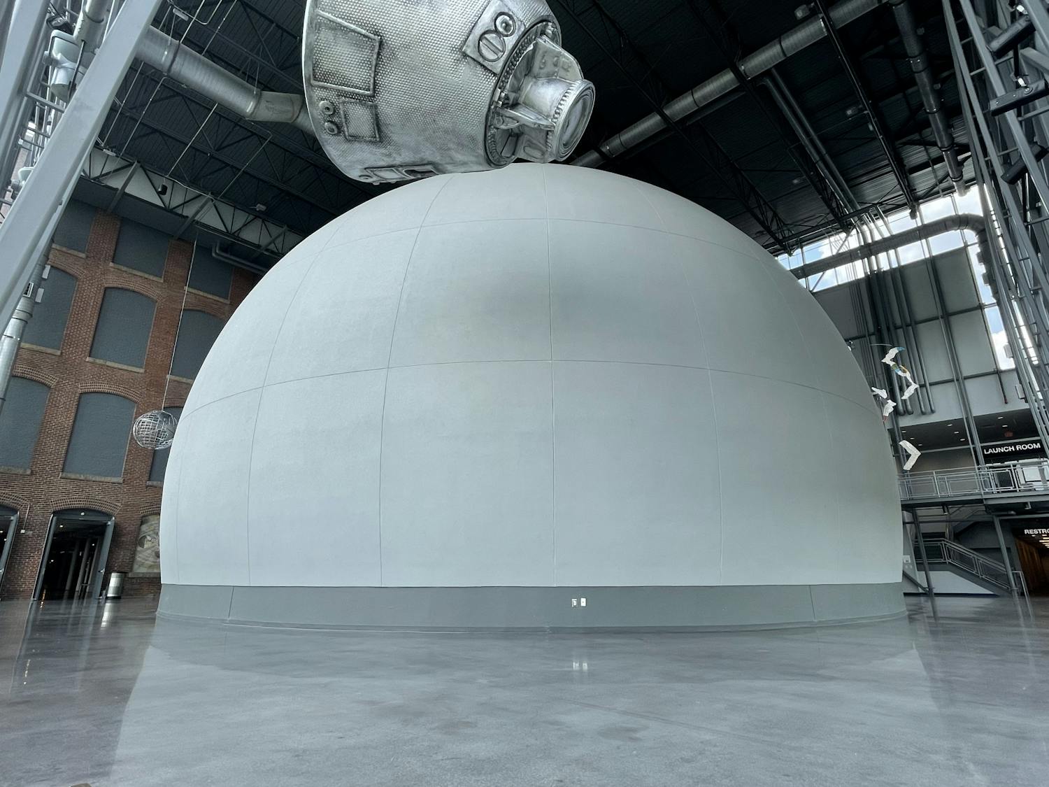 A picture of the South Carolina State Museum (SCSM) planetarium on June 15, 2022. The planetarium hosts SCSM's Friday Night Laser Lights series.