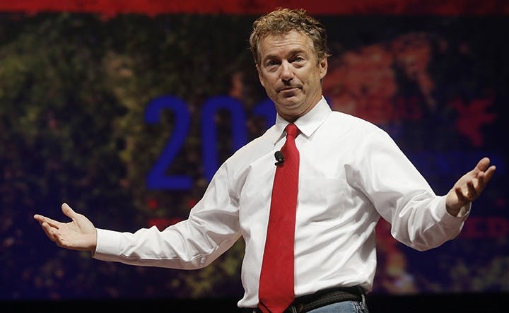 Kentucky Sen. Rand Paul speaks during the Texas Republican Convention at the Fort Worth Convention Center in Fort Worth, Texas, on Friday, June 6, 2014. (Rodger Mallison/Fort Worth Star-Telegram/MCT)