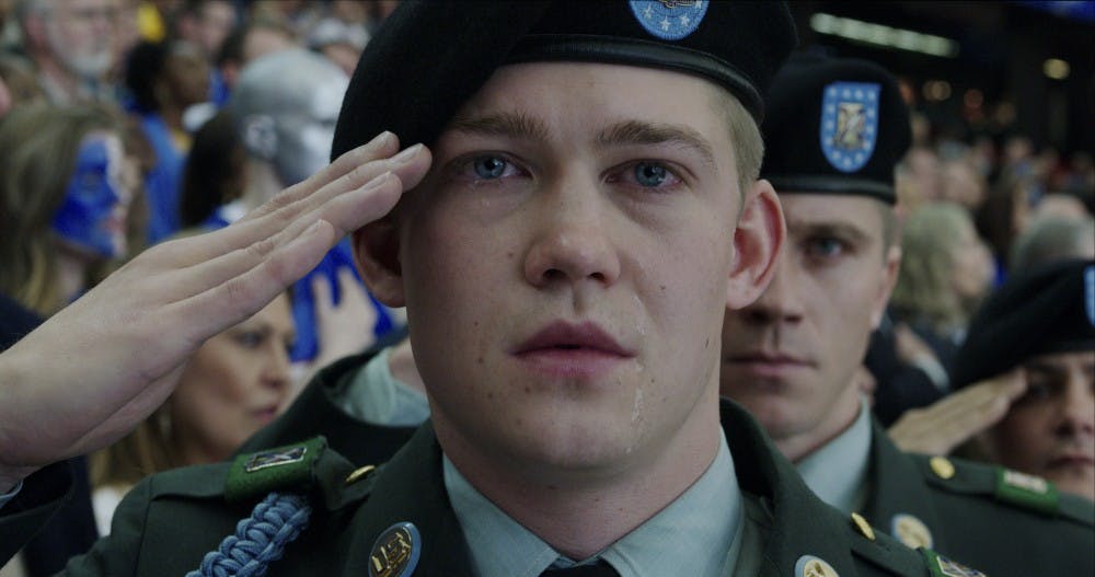 Billy Lynn (Joe Alwyn) in TriStar Pictures' BILLY LYNN'S LONG HALFTIME WALK.