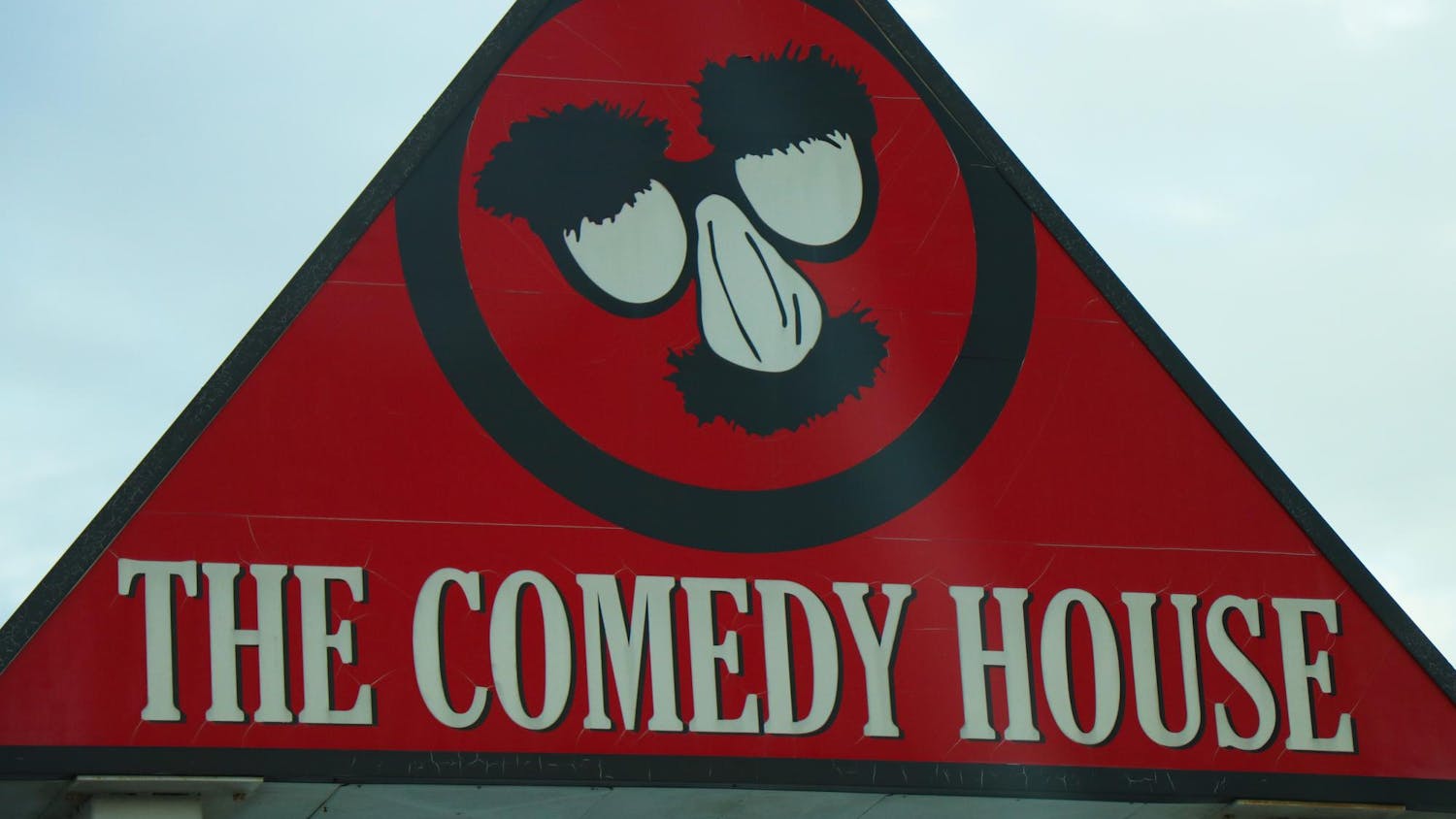 A sign reads "The Comedy House" outside its venue in Columbia, South Carolina, on Nov. 20, 2023. The Comedy House frequently hosts local comedians, but it also hosts a slew of other events, such as tailgates, New Years Eve parties and brunches.
