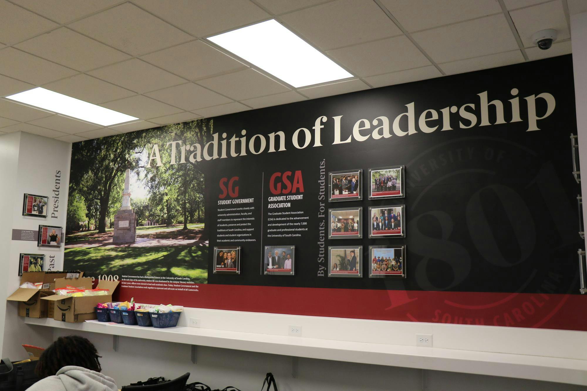 FILE —&nbsp;The Leadership and Service Center on March 13, 2024. The center is home to the University of South Carolina’s Student Government, which works closely with university administration and faculty to support students and student organizations.