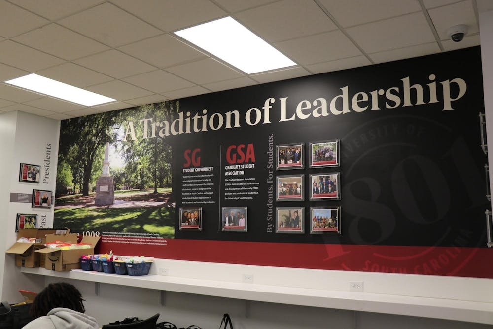 <p>FILE —&nbsp;The Leadership and Service Center on March 13, 2024. The center is home to the University of South Carolina’s Student Government, which works closely with university administration and faculty to support students and student organizations.</p>