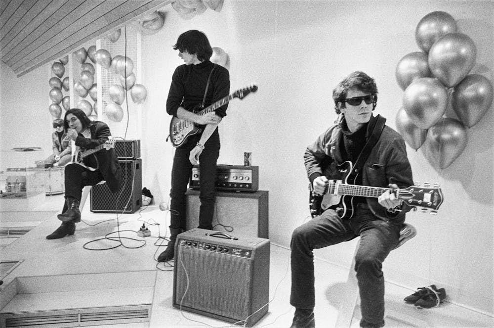 <p>From left, Maureen "Moe" Tucker, John Cale, Sterling Morrison and Lou Reed from archival photography from "The Velvet Underground," streaming now on Apple TV+.</p>