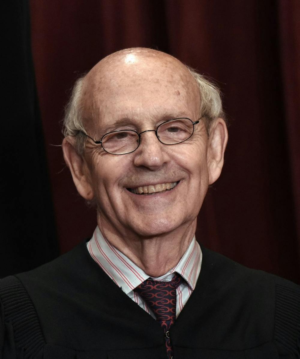 Associate Justice Stephen Breyer poses for a group photograph at the Supreme Court building on June 1 2017 in Washington, D.C.  (Olivier Douliery/Abaca Press/TNS) 