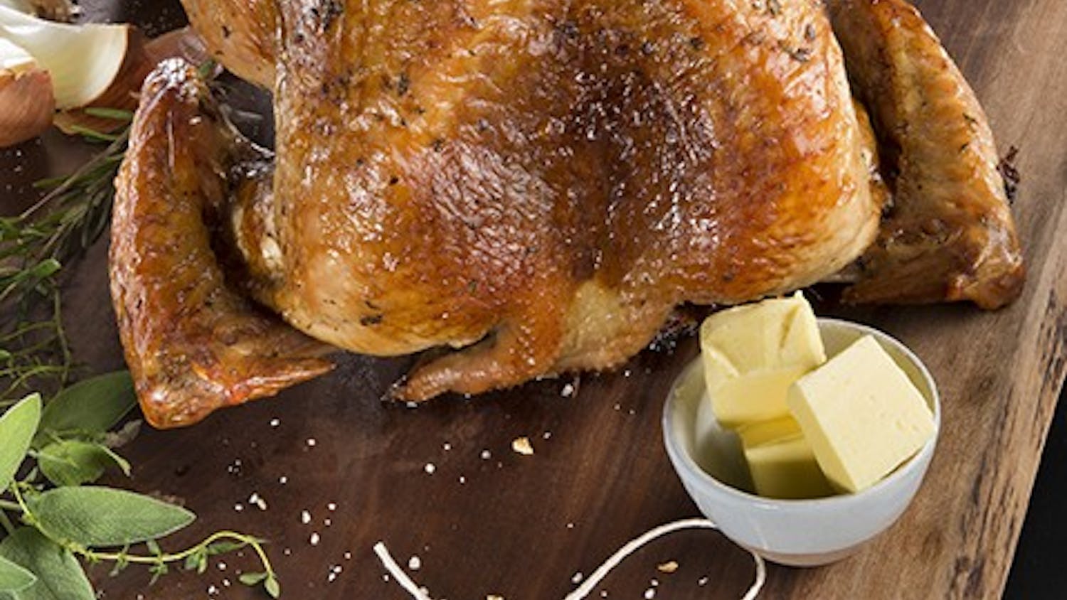 Brined turkey recipe by Alex Pope of Local Pig in Kansas City, Mo. "It’s good if you overcook the bird. It’s a little more error-proof," he said. And drying the skin out in the refrigerator for a few days after brining helps make for a deliciously crispy skin. (Tammy Ljungblad/Kansas City Star/TNS)