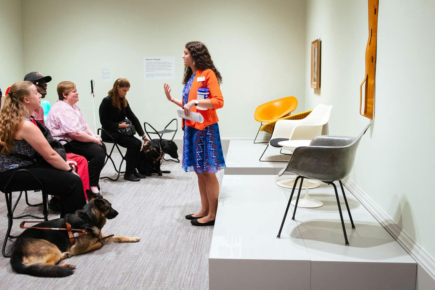 Glenna Barlow, the curator of education at Columbia Museum of Art, presents the Public Touch Tour to provide accessible art for the visually impaired. The CMA will hold its next Touch Tour on Jan. 23, 2024.