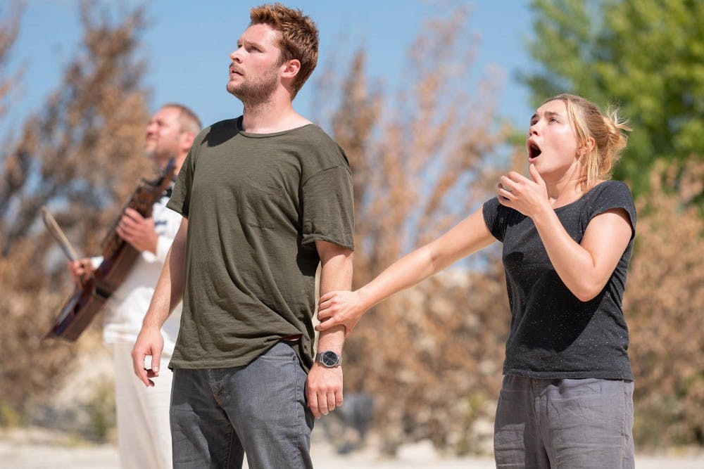 Florence Pugh and Jack Reynor in "Midsommar." MUST CREDIT: Gabor Kotschy, A24