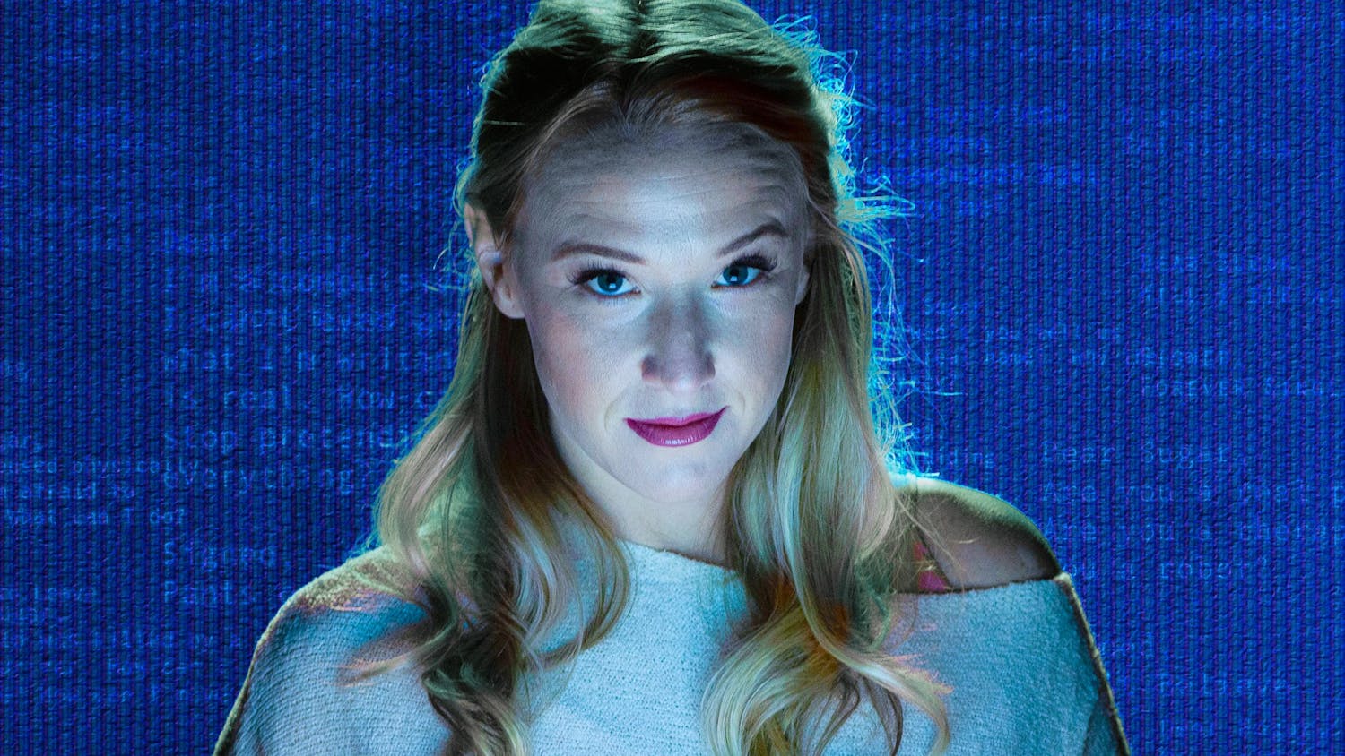 Pictured is Jennifer Lucas O’Briant, a third-year theater and psychology student, as Sugar, the main character in the play "Tiny Beautiful Things." 