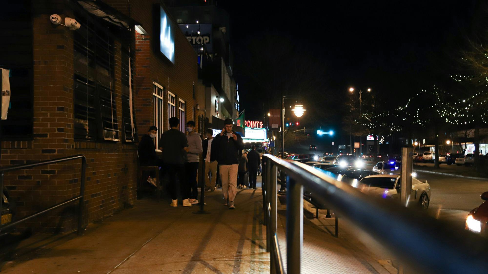 &nbsp;The walkway facing the bars Pinch, Rooftop, Murphey’s Law and Cotton Gin at 9:35 p.m. on Jan. 29, 2021.&nbsp;