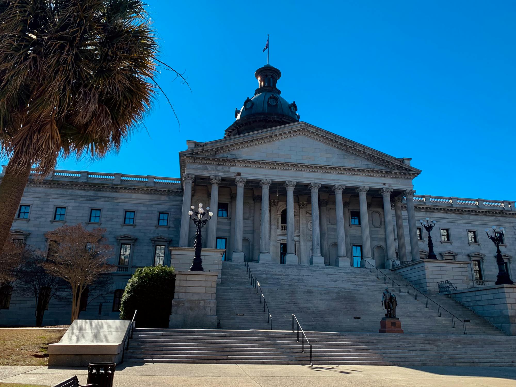 FILE—Exterior of the SC statehouse on Wednesday afternoon, February 28, 2022.