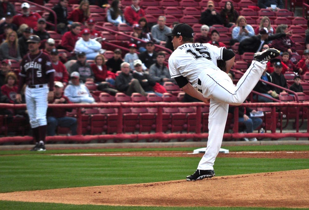 	Starter Nolan Belcher, who earned the win on Friday, has allowed one walk so far this season.