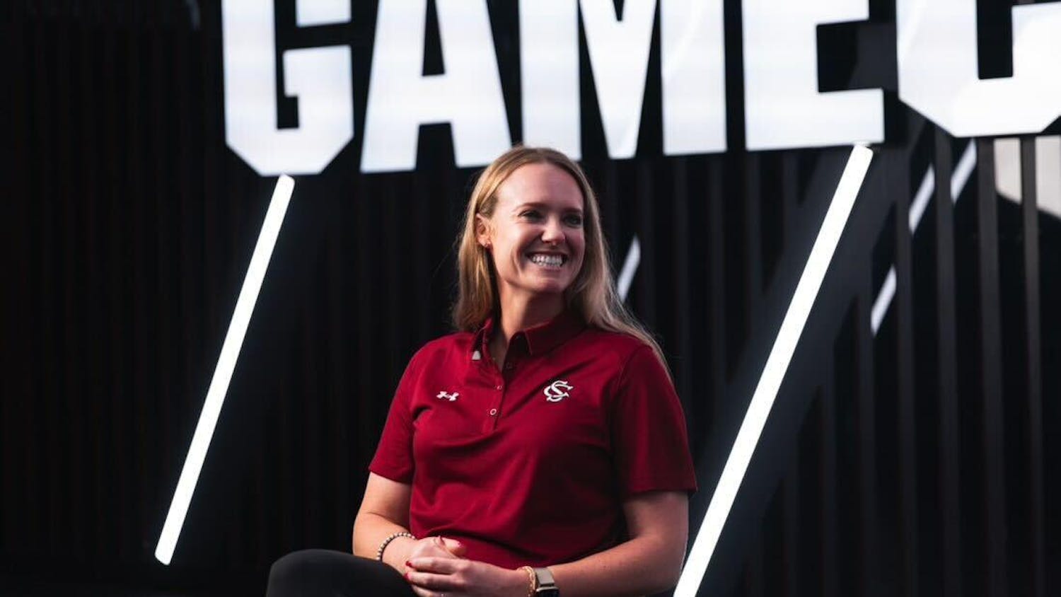 South Carolina's new head softball coach Ashley Chastain poses for a picture on June 12, 2024. Chastain played for the Gamecocks from 2009 to 2011.