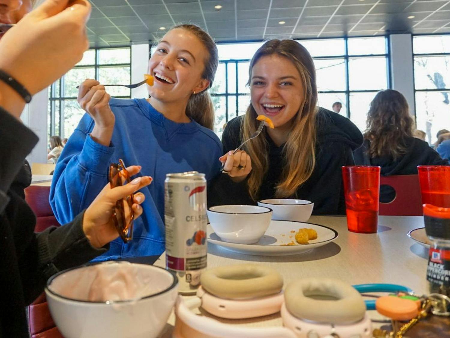 USC students eat breakfast in the Gamecock Park dining hall on Feb. 25, 2025. Breakfast is the first meal of the day that helps to start up the metabolism in the body.