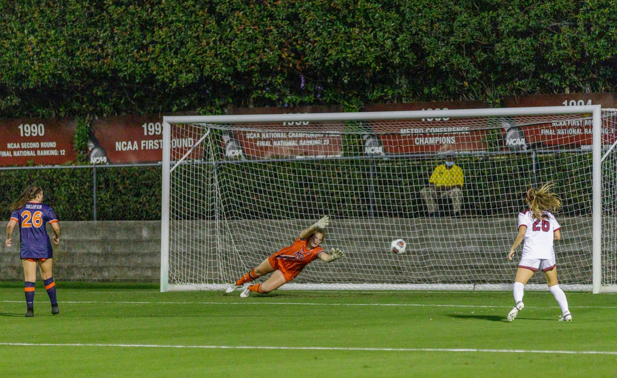 Carolina Gamecocks score their second point in the first half of the game against Auburn Oct. 1, 2021.