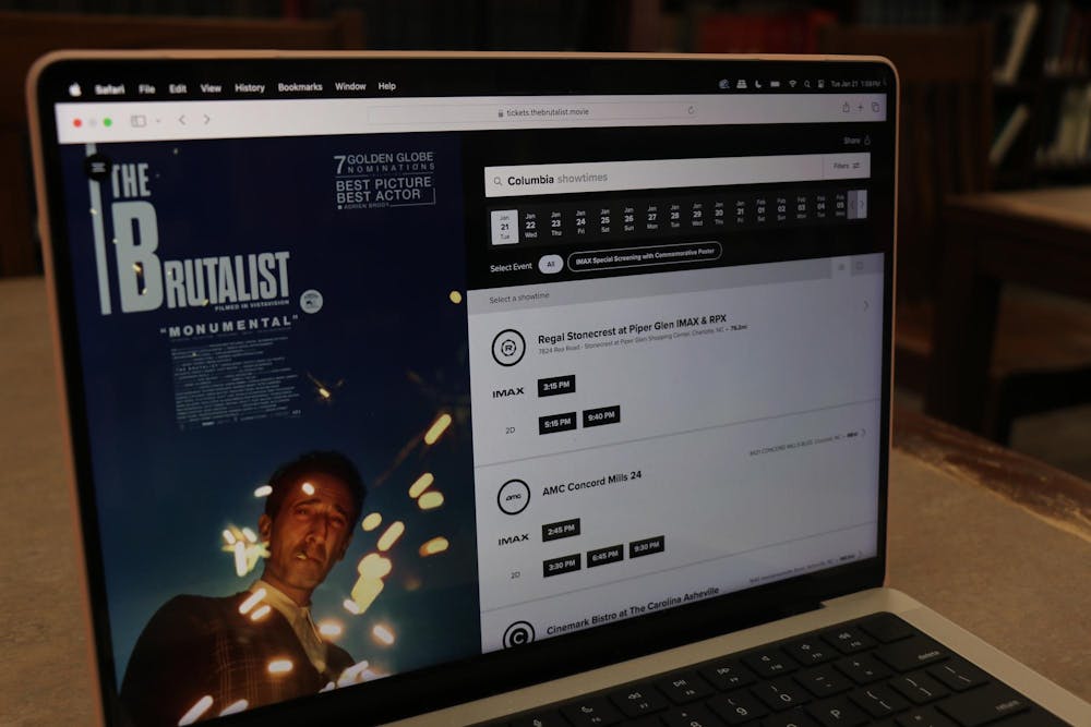 <p>The Brutalist's official website displaying upcoming showtimes for the film. The movie, released on Dec. 20, 2024, was directed by Brady Corbet.</p>