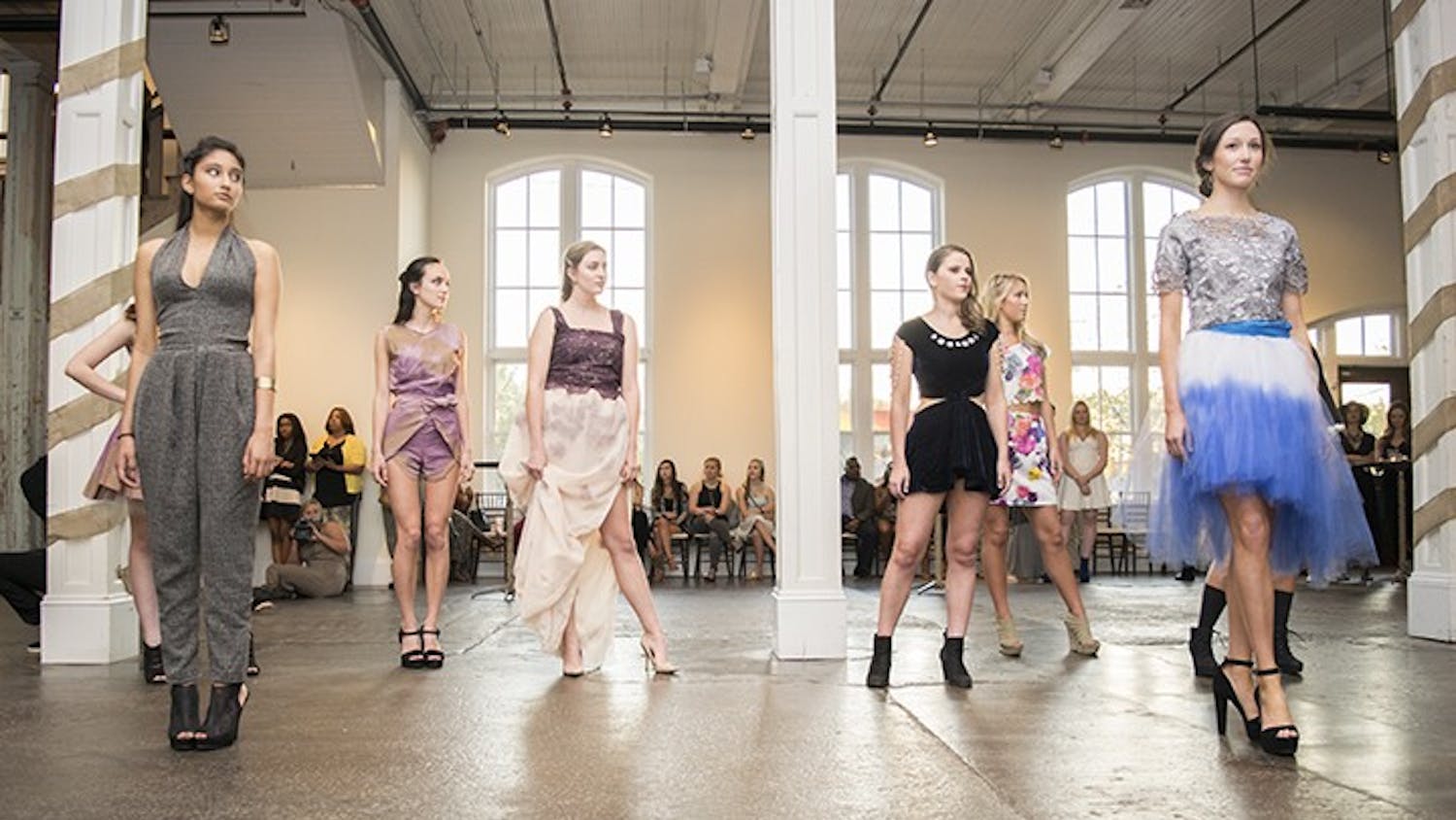 Student designers had to create their own pieces and work in the atmosphere of a real fashion show.