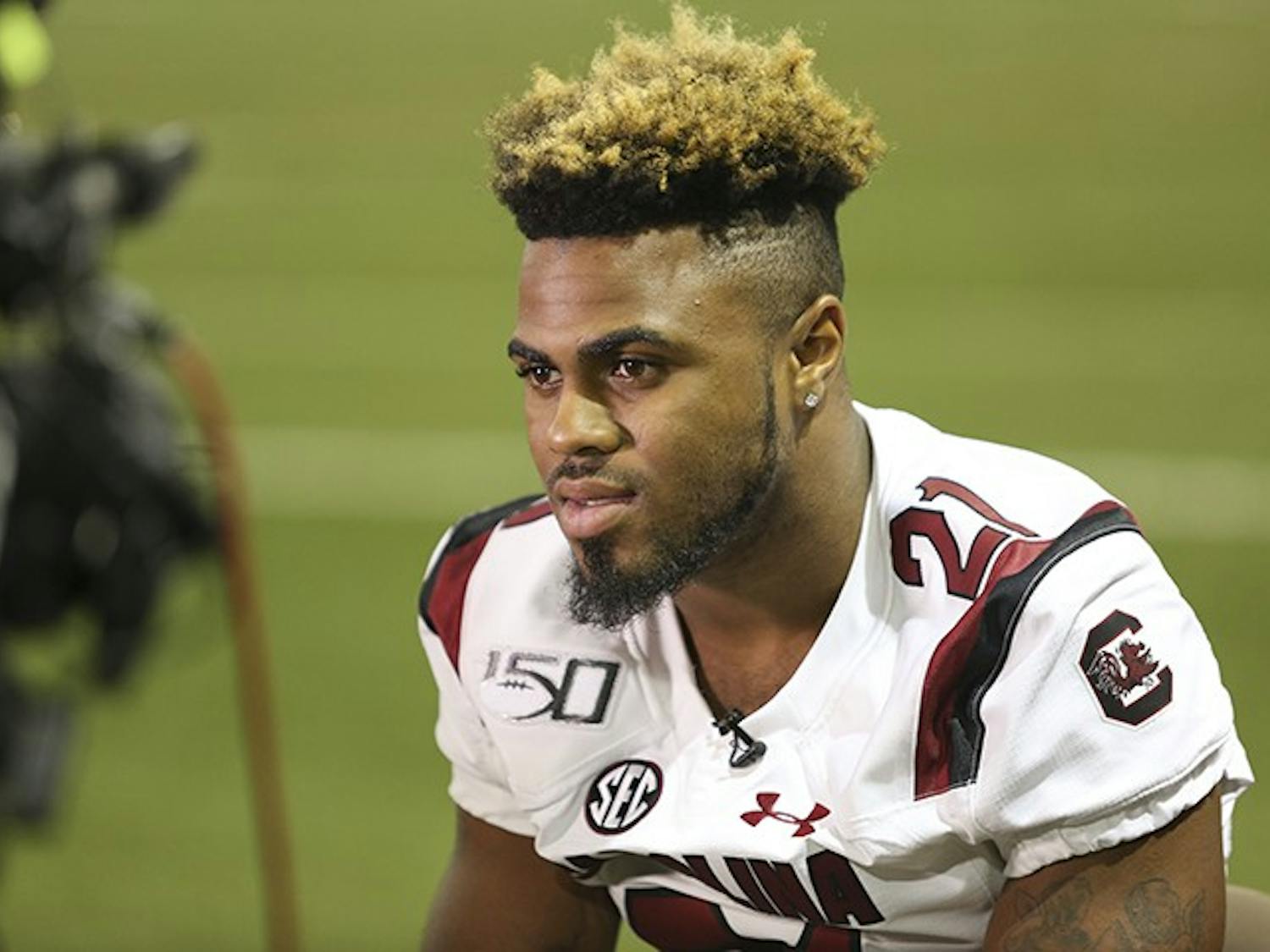 FILE— Former defensive back Jamyest Williams after his return to the Gamecocks following a season-ending injury against Ole Miss in 2018. Williams had 70 career tackles.&nbsp;