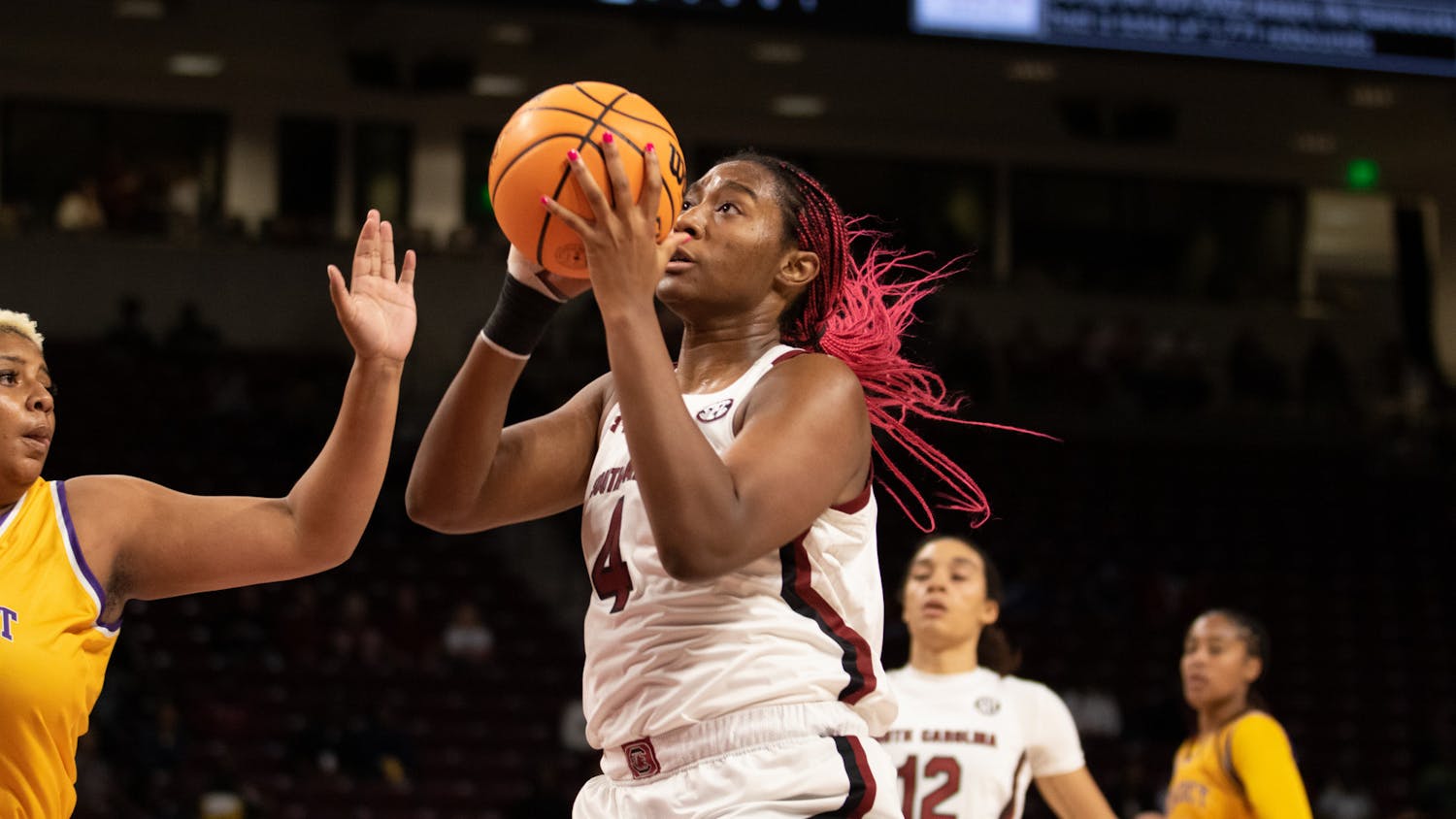 In an exhibition match against the Benedict Tigers on Oct. 31, 2022, the Gamecock women‘s basketball team dominated in an impressive matchup before its upcoming season. South Carolina beat Benedict 123-32 in a game that took place in front of a small crowd in Colonial Life Arena in Columbia, S.C.&nbsp;