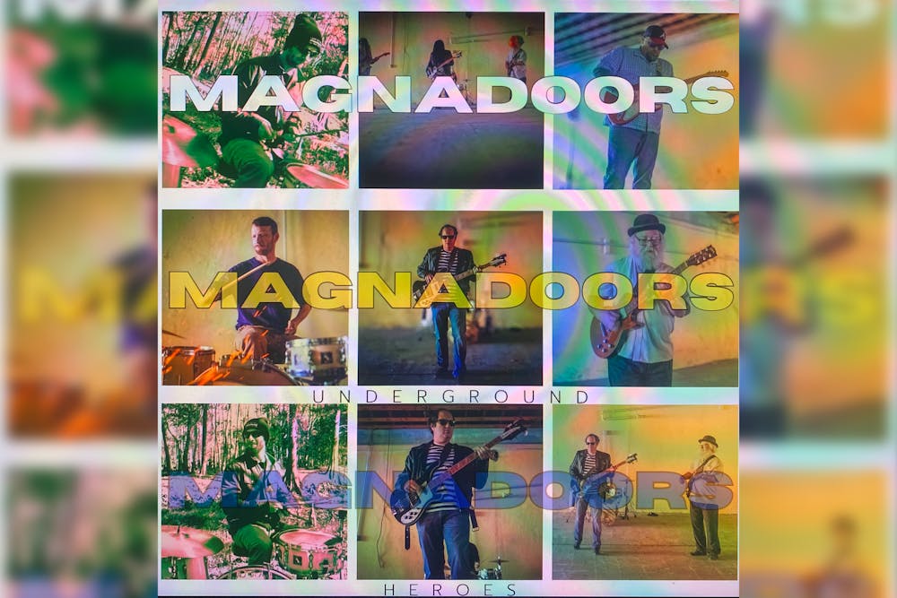 <p>Album artwork for The Magnadoors’ debut album titled “Underground Heroes.” The South Carolina-based rock and roll band will hold a release party for the album on April 19, 2024 at the Grand Old Post Office in Darlington, SC.</p>