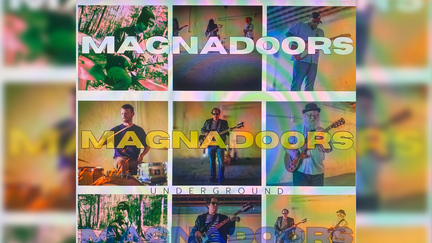 Album artwork for The Magnadoors’ debut album titled “Underground Heroes.” The South Carolina-based rock and roll band will hold a release party for the album on April 19, 2024 at the Grand Old Post Office in Darlington, SC.