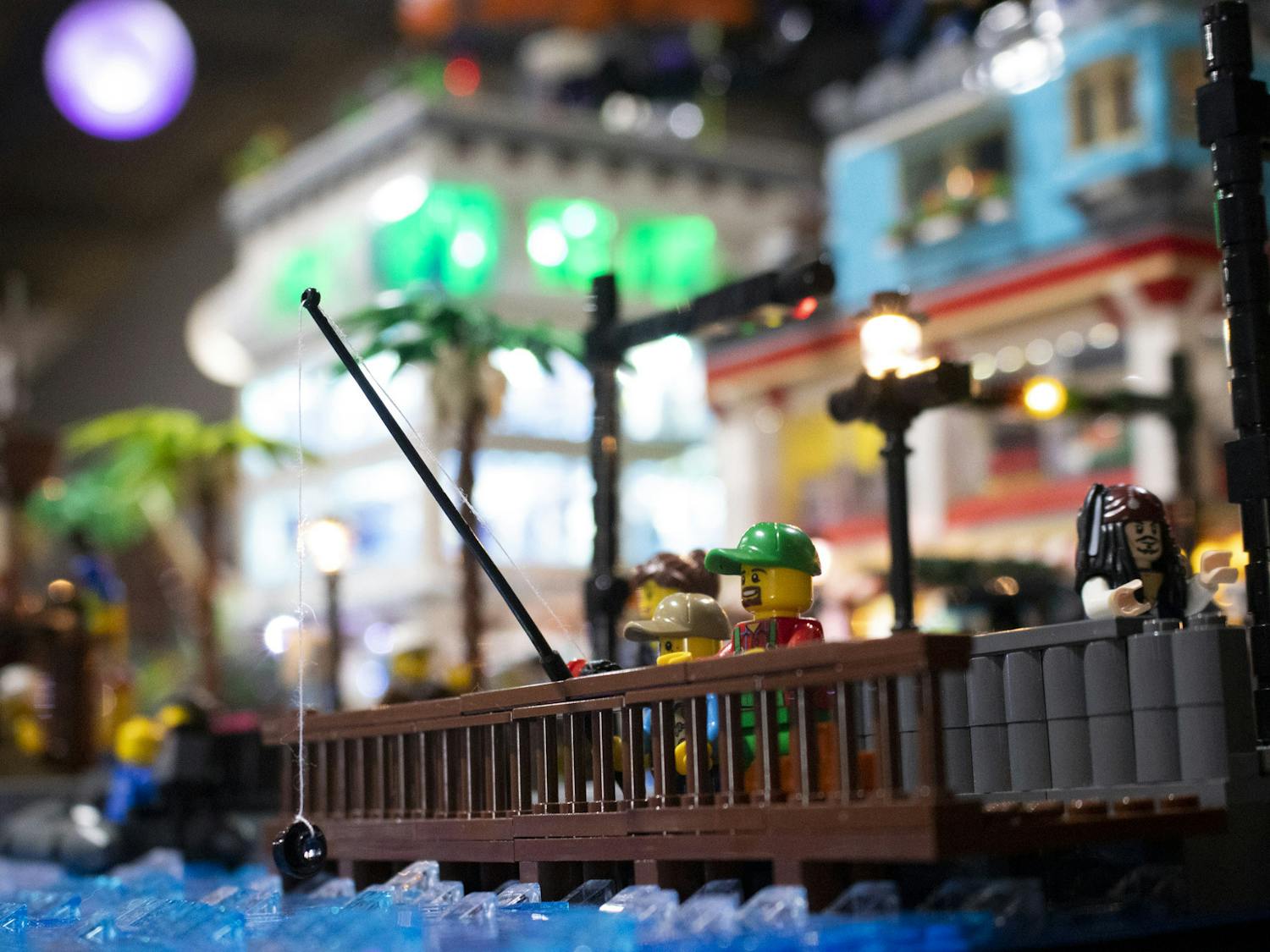 The S.C. Bricks LEGO User Group got together on Saturday to build their LEGO creations. Some objects pictured include storm troopers and LEGO city. 