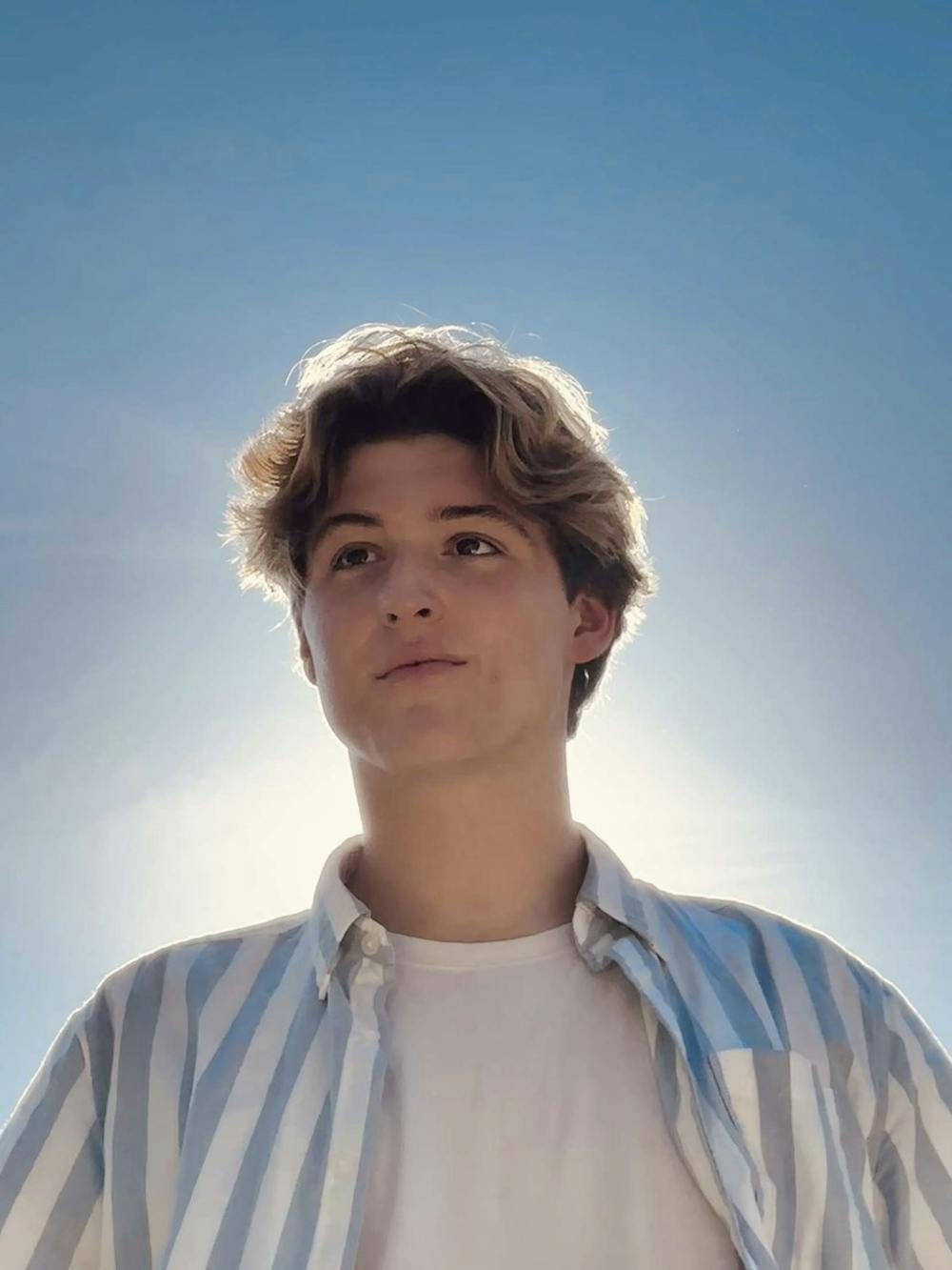<p>A photo portrait of high school student musician David Vandelay of the South Carolina Governor’s School for the Arts and Humanities in Greenville, South Carolina. The Columbia native comes home on the weekends to perform at Soda City, which he has done since he was a young child.&nbsp;</p>