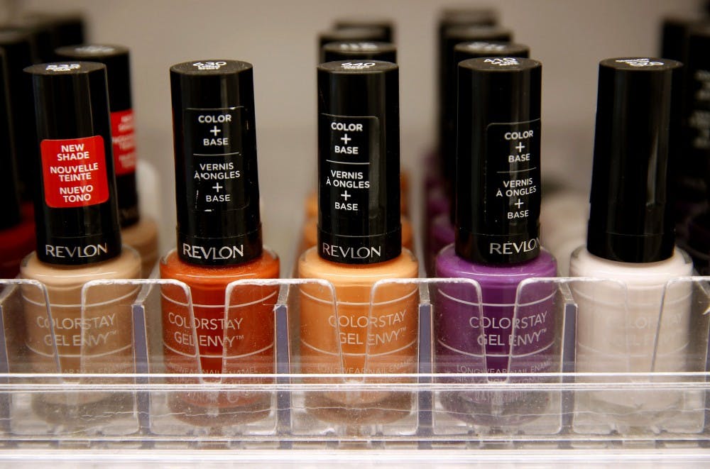 Revlon nail polishes are on display at Walgreens in Chicago. A new study has found that an ingredient used to replace a toxic compound in some nail polishes may be just as worrisome as its predecessor. (Michael Tercha/Chicago Tribune/TNS)