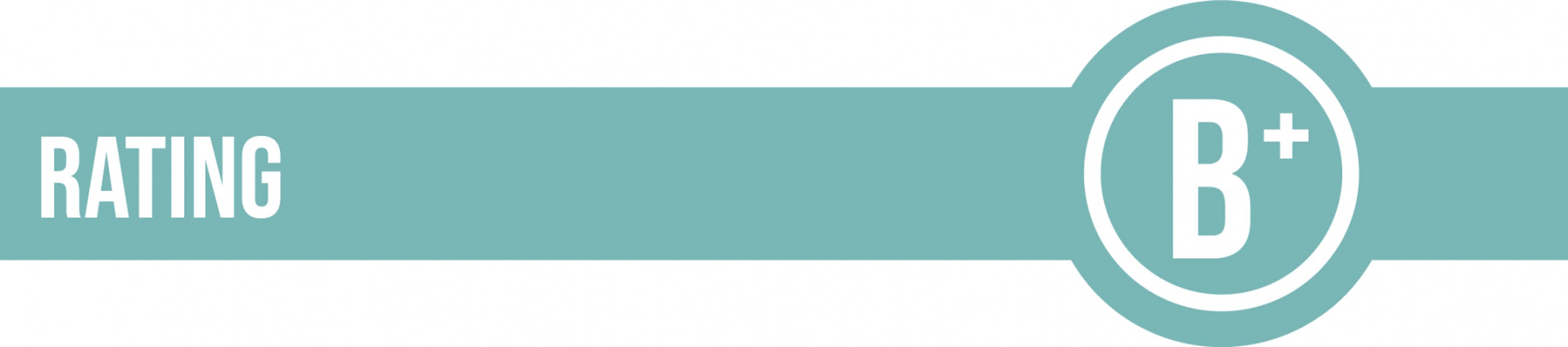 B+ Rating Graphic - Stock