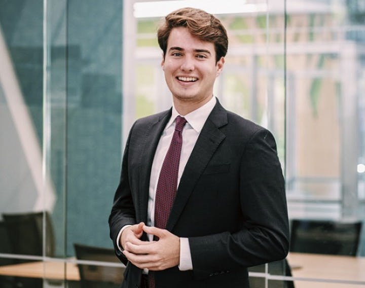 Headshot of Luke Rankin. Rankin served as student body president 2019-2020.