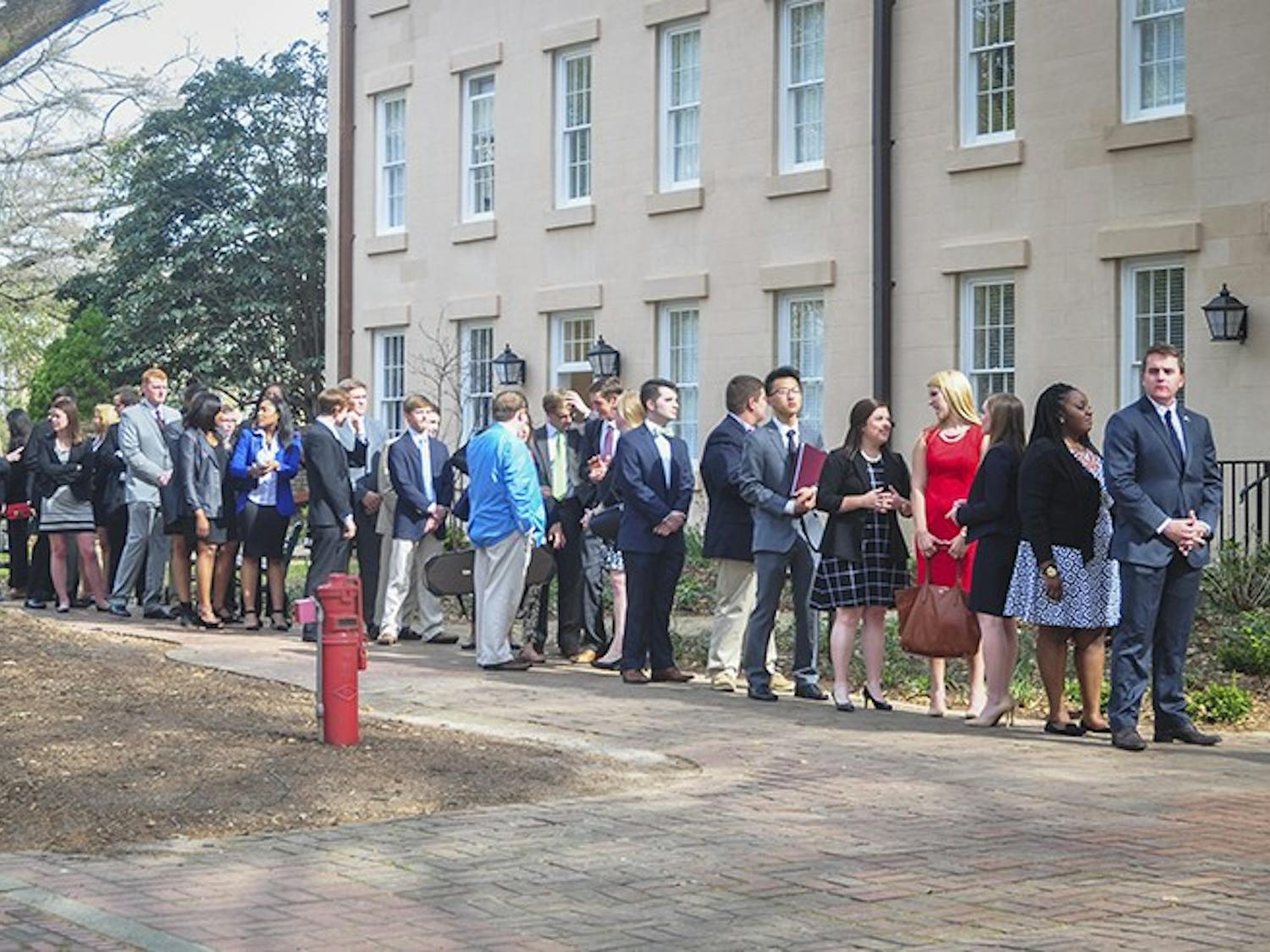 The 108th student senate officially began its work after being inaugurated Wednesday afternoon.