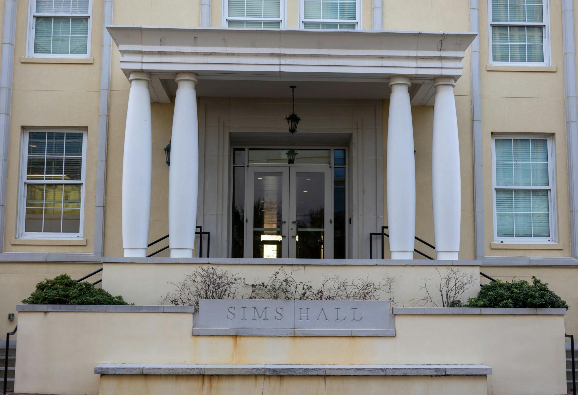 A photo of the Sims College building is shown on Jan. 16, 2023. J. Marion Sims, “the father of modern gynecology”, performed unethical medical procedures on enslaved women. 