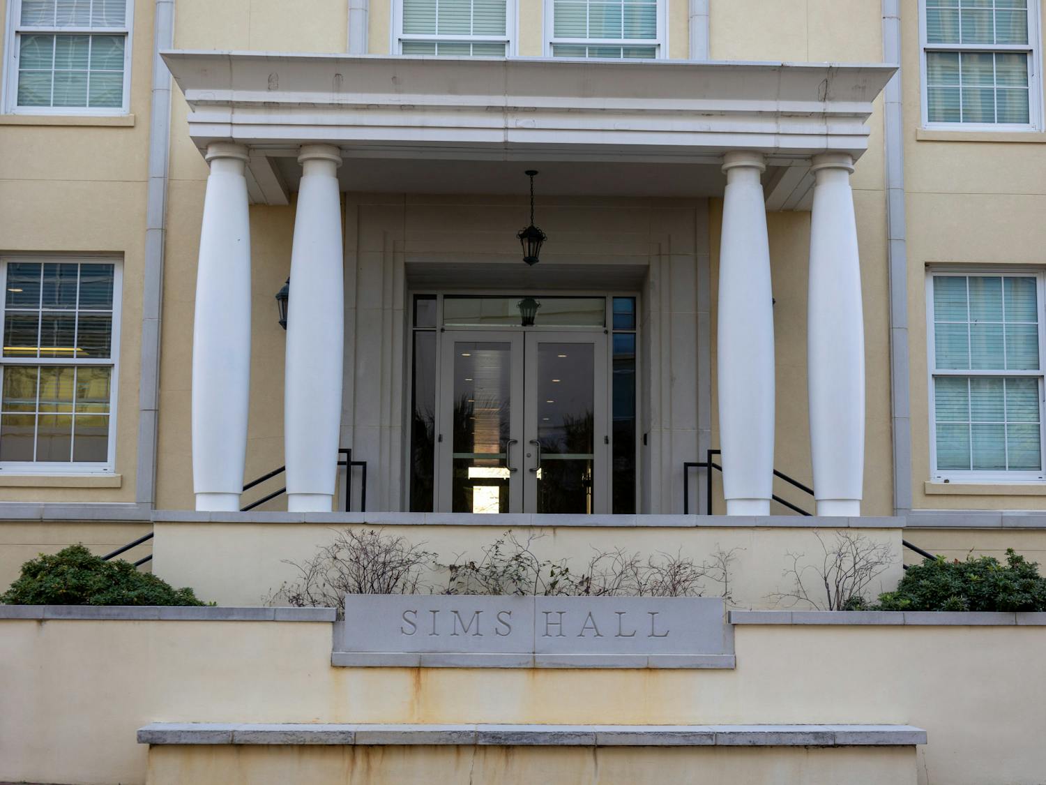 A photo of the Sims College building is shown on Jan. 16, 2023. J. Marion Sims, “the father of modern gynecology”, performed unethical medical procedures on enslaved women.