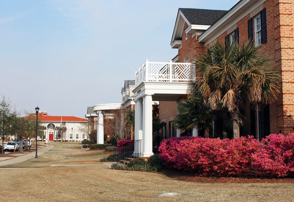 USC's Greek Village on Blossom Street houses members of fraternity and sorority chapters.