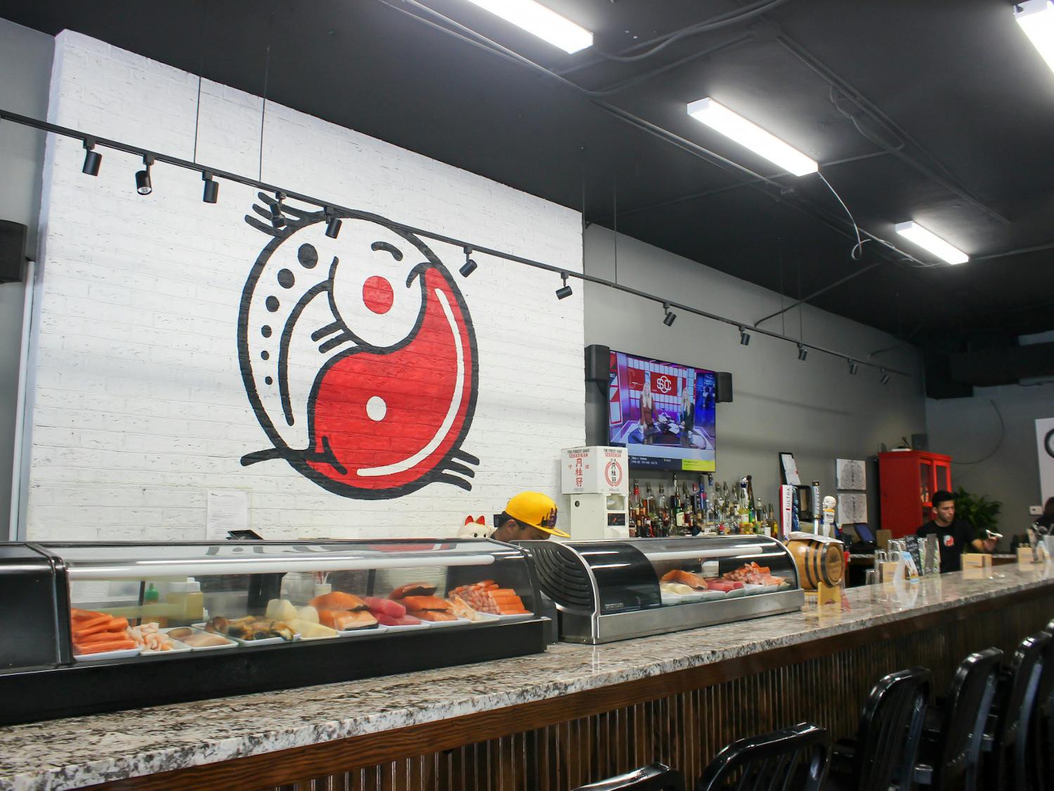 A photo of the inside of TakoSushi on Aug. 18, 2022. After a three-year hiatus, TakoSushi re-opened in late July on Main Street.