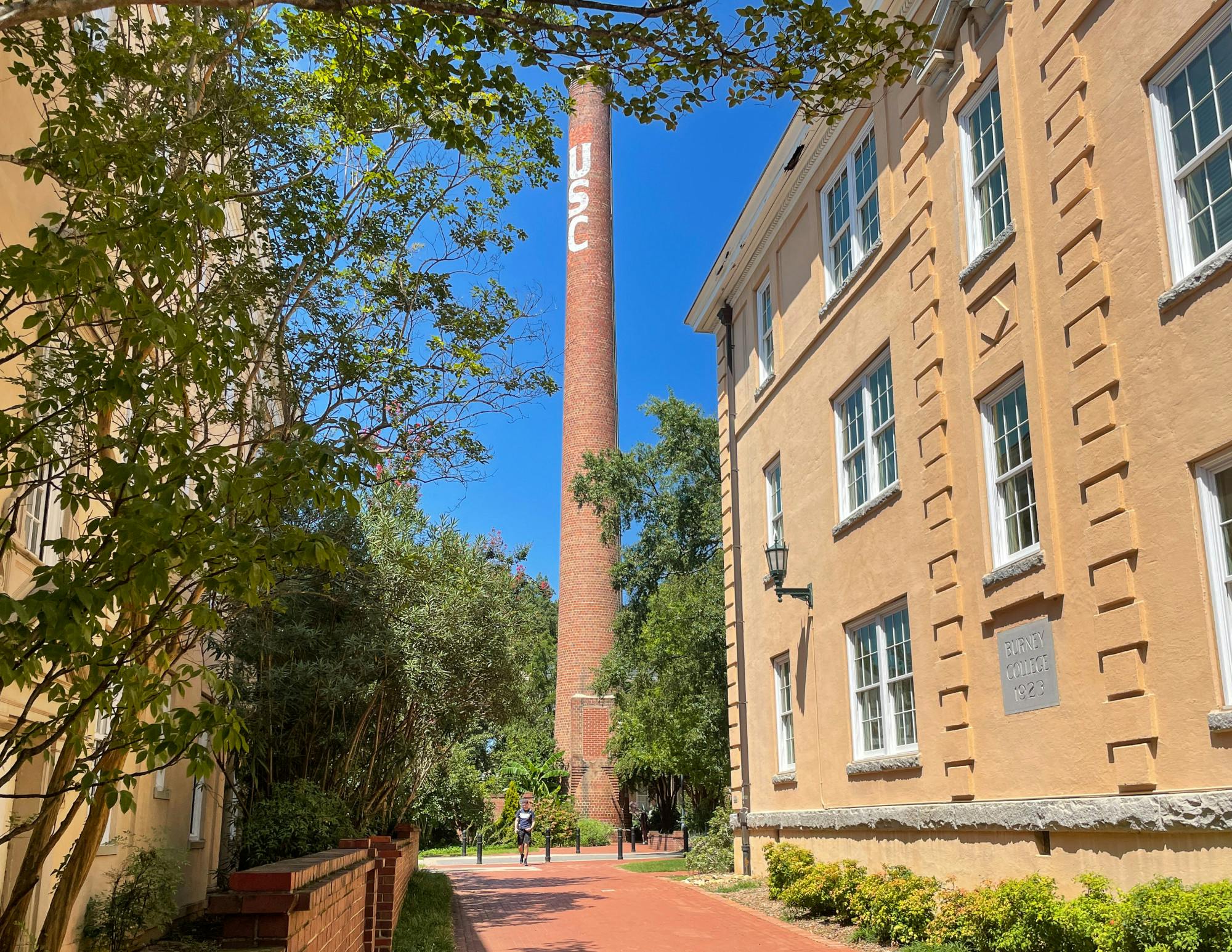 The USC Smokestack located at the heart of campus on Aug. 31, 2022.