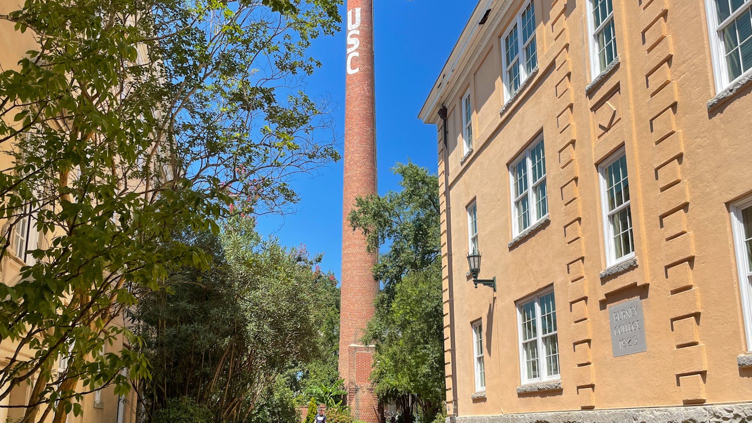 The USC Smokestack located at the heart of campus on Aug. 31, 2022.