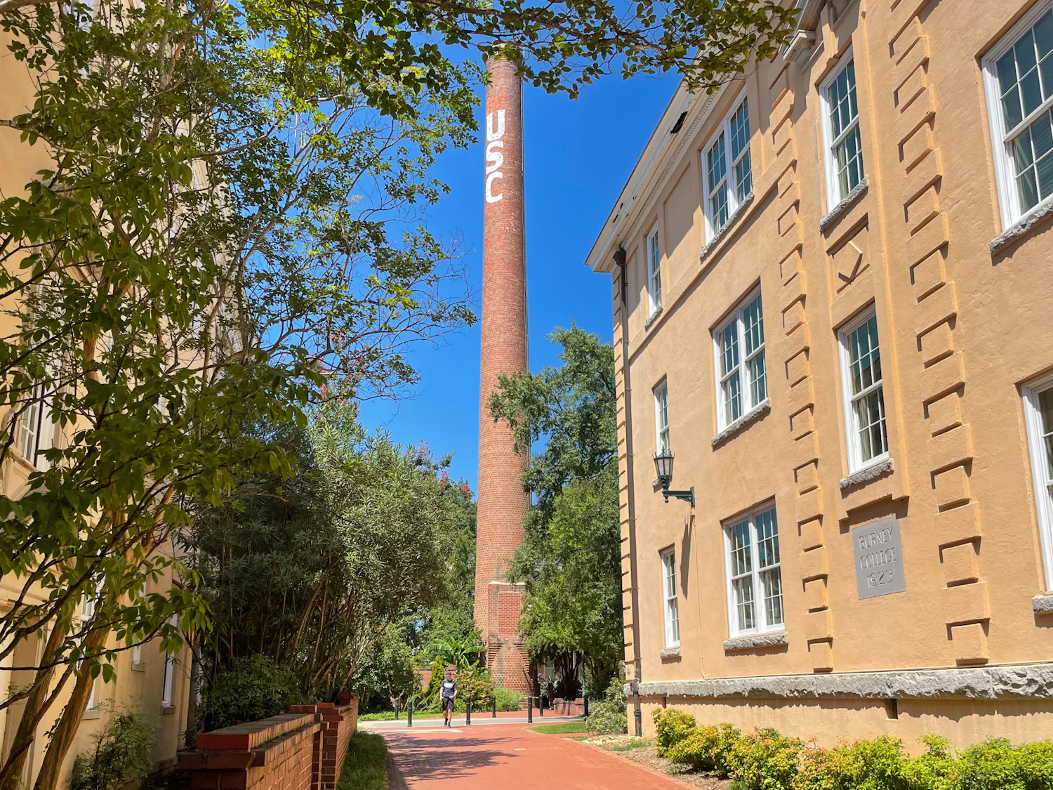 The USC Smokestack located at the heart of campus on Aug. 31, 2022.