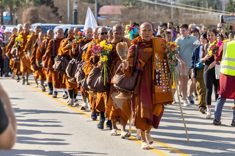 Venerable Monks' Walk for Peace sweeps through Columbia, Jan. 10 declared state holiday