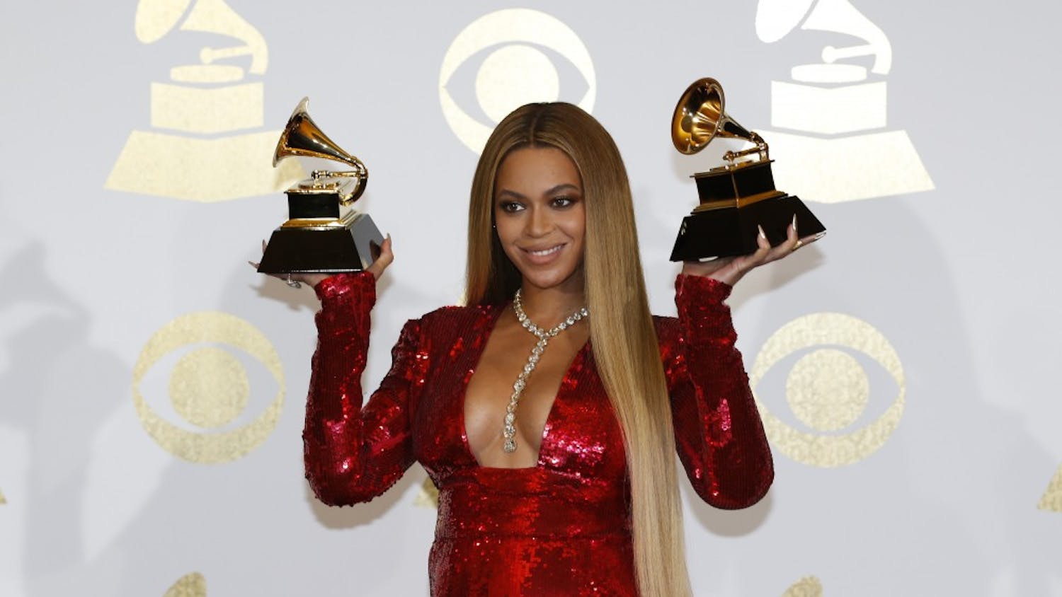 Beyonce backstage during the 59th Annual Grammy Awards at Staples Center in Los Angeles on Sunday, Feb. 12, 2017. (Allen J. Schaben/Los Angeles Times/TNS)