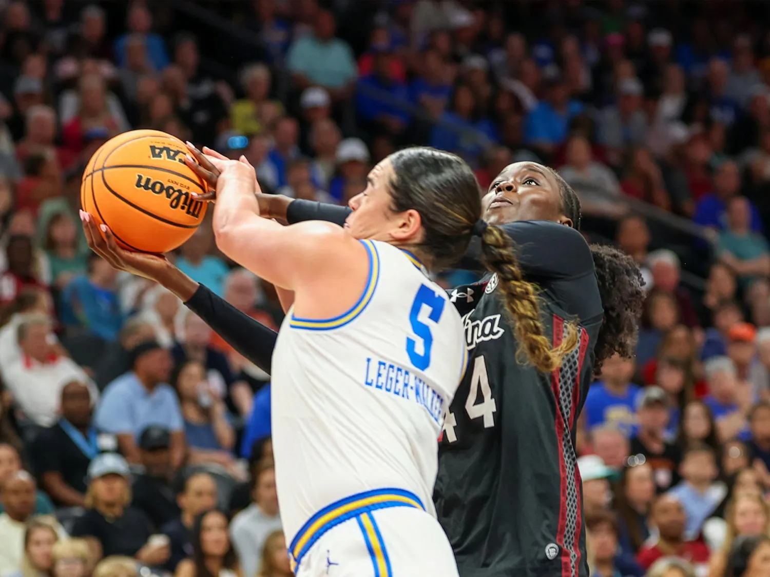 South Carolina women's basketball lost its second consecutive national championship Sunday in a 79-51 loss to the UCLA Bruins. The Gamecocks never led at any point in the team's season finale at Mortgage Matchup Center in Phoenix, Arizona.