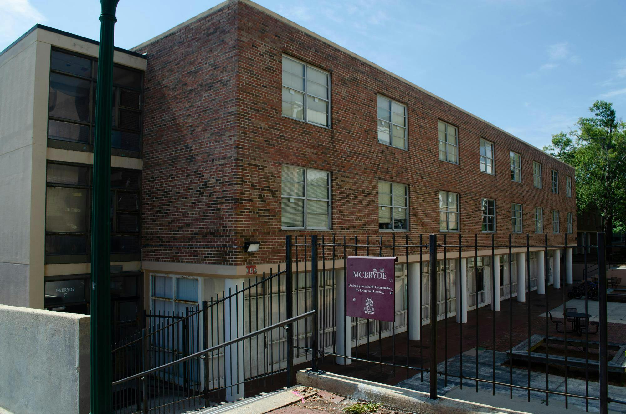 FILE — McBryde Quadrangle C, located at 1313 Blossom Street in Columbia, South Carolina, on Sept. 22, 2025. The McBryde complex is located just south of the Russell House Student Union and the Thomas Cooper Library.