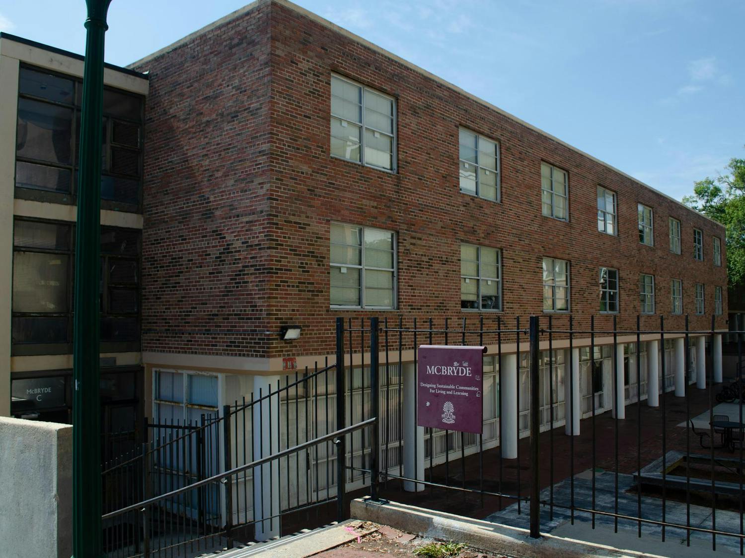 FILE — McBryde Quadrangle C, located at 1313 Blossom Street in Columbia, South Carolina, on Sept. 22, 2025. The McBryde complex is located just south of the Russell House Student Union and the Thomas Cooper Library.