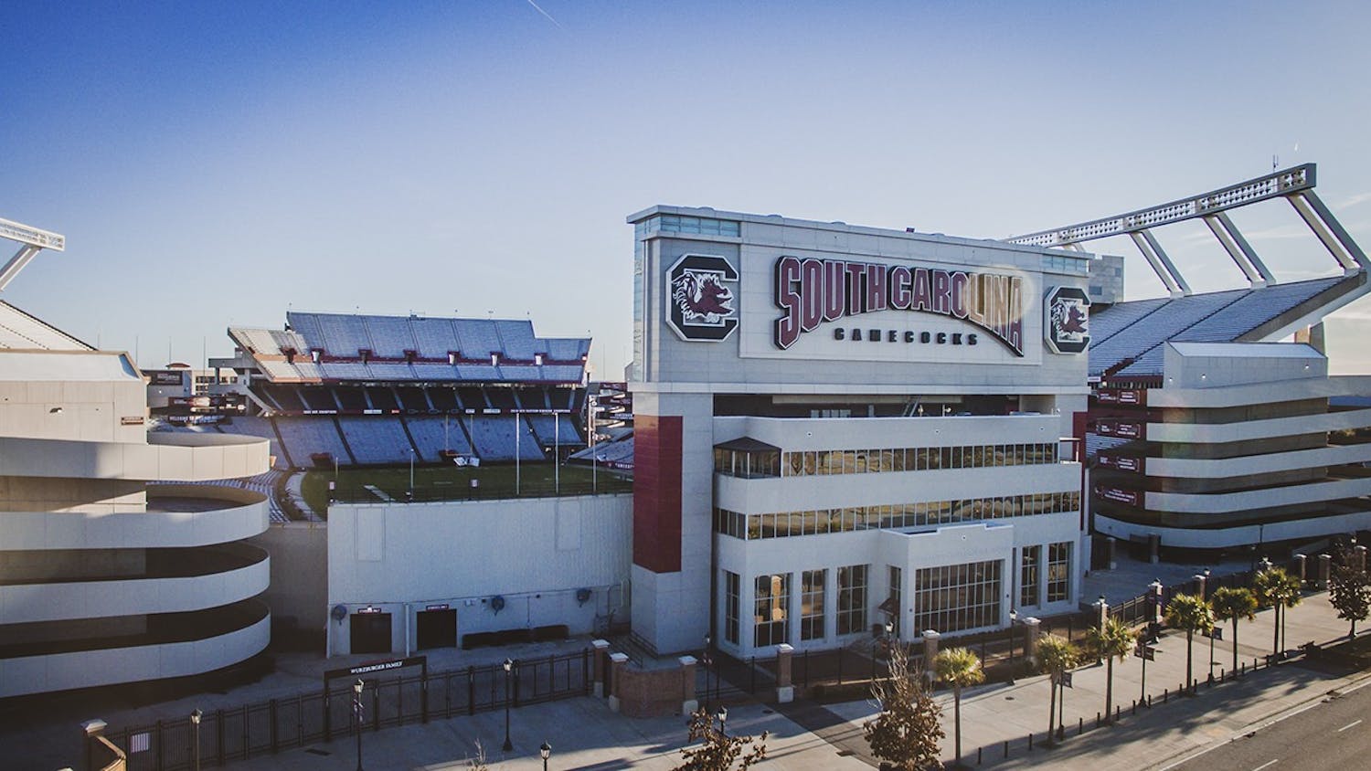 Williams-Brice Stadium sits only minutes from the University of South Carolina campus.