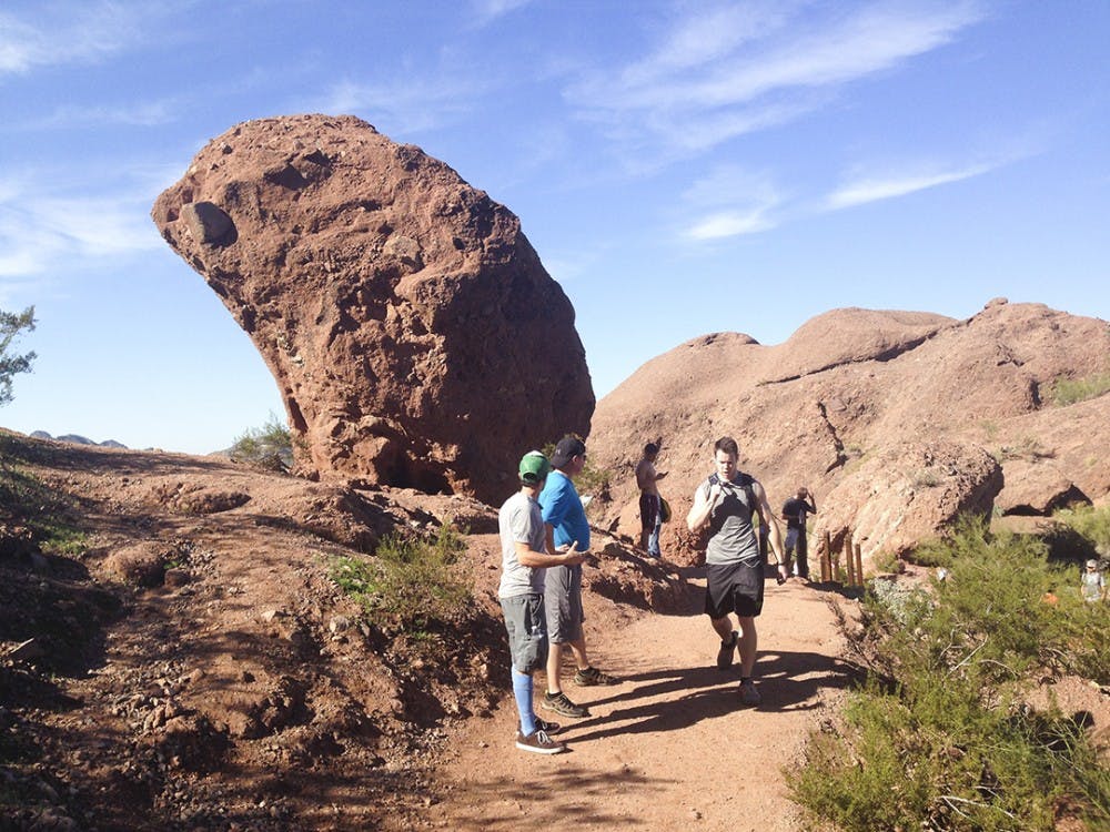 Camelback Mountain in Phoenix is the city's most popular hiking trail. It's short, but climbs about 1,300 feet to the highest point in the city. (Craig Hill/Tacoma News Tribune/TNS)