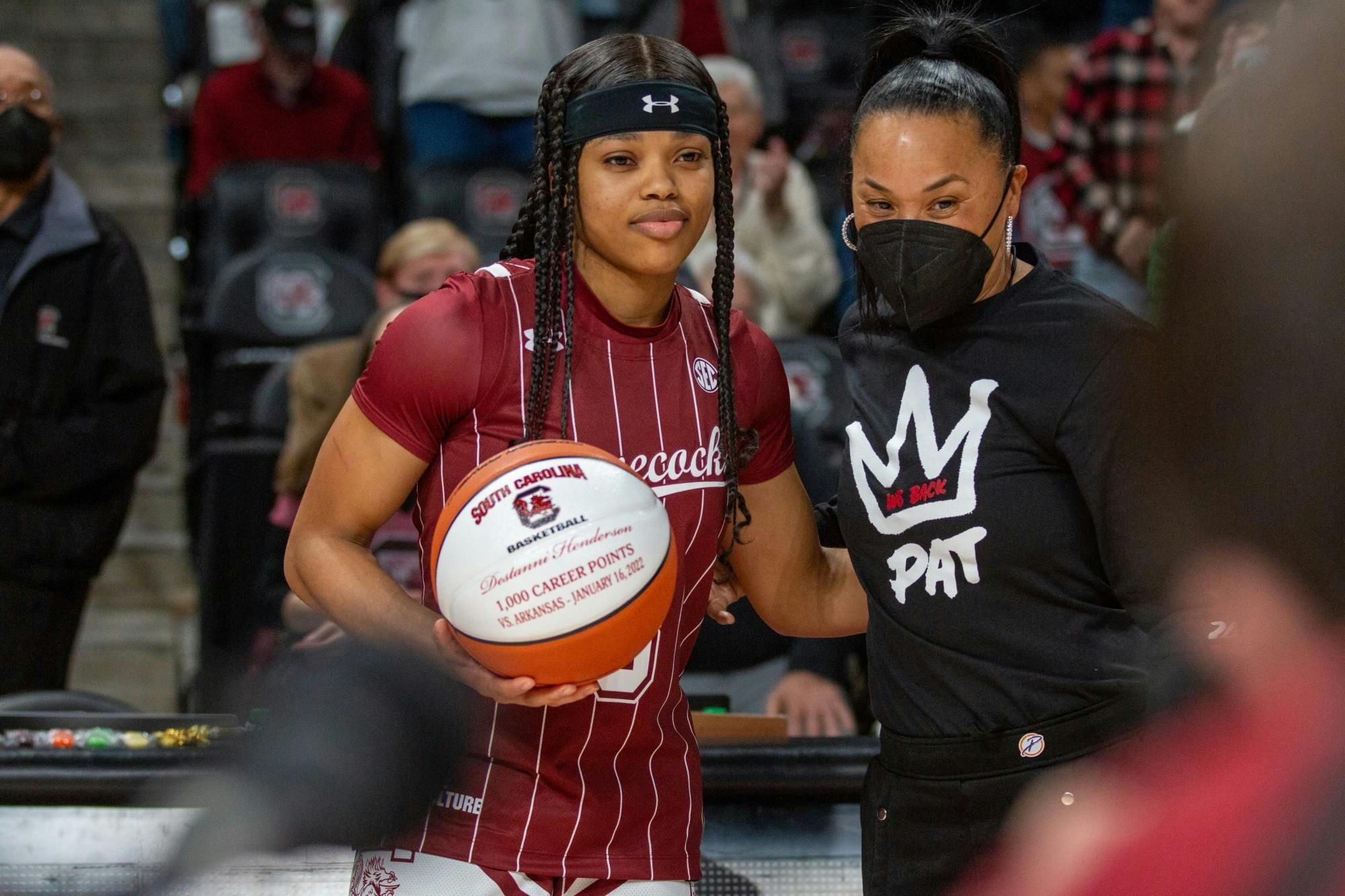 The South Carolina women's basketball team beat Vanderbilt 85-30 on Monday, Jan. 24, 2022. Graduate student guard LeLe Grissett led the Gamecocks with 14 points.&nbsp;
