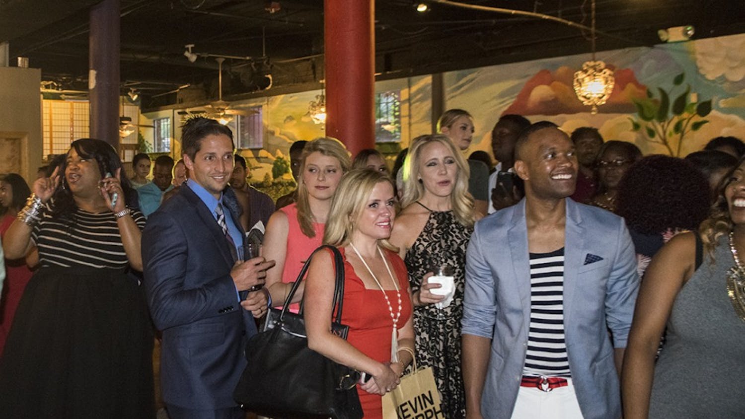 Fashion models and other citizens attend Columbia Fashion Week's "Beautiful People Party" to hear the 25 Most Stylish People in Columbia announced.