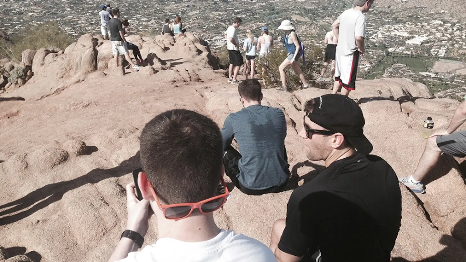 You can almost always count on having company on top of Camelback Mountain near the border of Phoenix and Scottsdale, Ariz. (Craig Hill/Tacoma News Tribune/TNS)